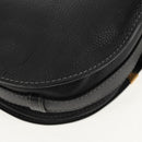 Chloe Mercy Shoulder Bag Leather Black Gold Auth am9250V-17