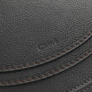 Chloe Mercy Shoulder Bag Leather Black Gold Auth am9250V-19