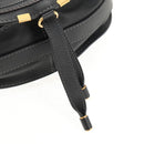 Chloe Mercy Shoulder Bag Leather Black Gold Auth am9250V-20