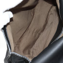 Chloe Mercy Shoulder Bag Leather Black Gold Auth am9250V-10