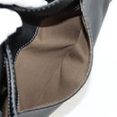 Chloe Mercy Shoulder Bag Leather Black Gold Auth am9250V-26