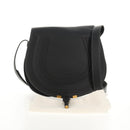 Chloe Mercy Shoulder Bag Leather Black Gold Auth am9250V-12