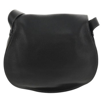 Chloe Mercy Shoulder Bag Leather Black Gold Auth am9250V - 0