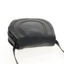 Chloe Mercy Shoulder Bag Leather Black Gold Auth am9250V-6