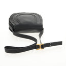 Chloe Mercy Shoulder Bag Leather Black Gold Auth am9250V-7
