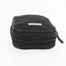 GUCCI GG Canvas Pouch Black Silver 74245 Auth am9252-5