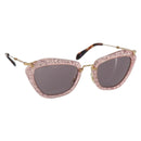 Miu Miu Sunglasses plastic Pink Auth am9253-1