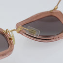 Miu Miu Sunglasses plastic Pink Auth am9253-10