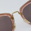 Miu Miu Sunglasses plastic Pink Auth am9253-11
