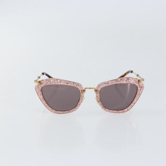 Miu Miu Sunglasses plastic Pink Auth am9253