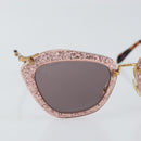 Miu Miu Sunglasses plastic Pink Auth am9253-5
