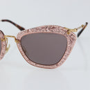 Miu Miu Sunglasses plastic Pink Auth am9253-7
