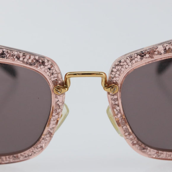 Miu Miu Sunglasses plastic Pink Auth am9253