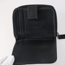 PRADA Wallet Leather Nylon 3 Set Gray Black Auth am9255-22