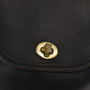 Coach Backpack Leather Black Gold Auth am9257-19