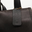 Coach Backpack Leather Black Gold Auth am9257-20