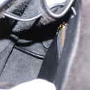 Coach Backpack Leather Black Gold Auth am9257-21