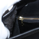 Coach Backpack Leather Black Gold Auth am9257-23