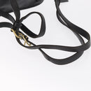 Coach Backpack Leather Black Gold Auth am9257-8