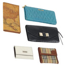 Berluti Burberry Chloe Miu Miu Wallet Leather 5 Set Black Brown Auth am9261-1