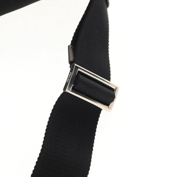 PRADA Shoulder Bag Nylon Black Silver Auth am9263V