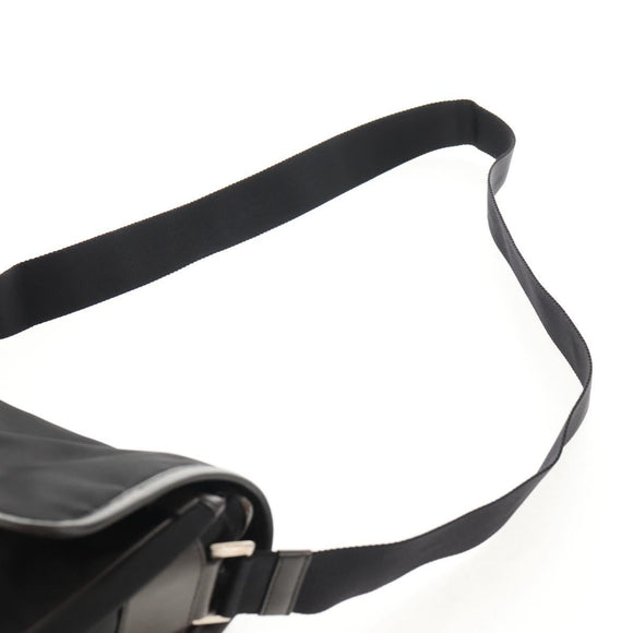 PRADA Shoulder Bag Nylon Black Silver Auth am9263V