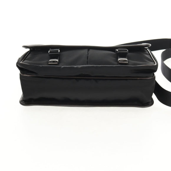 PRADA Shoulder Bag Nylon Black Silver Auth am9263V