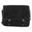 PRADA Shoulder Bag Nylon Black Silver Auth am9263V-13