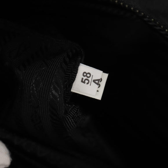 PRADA Shoulder Bag Nylon Black Silver Auth am9263V