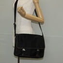 PRADA Shoulder Bag Nylon Black Silver Auth am9263V-32