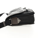 PRADA Shoulder Bag Nylon Black Silver Auth am9263V-3