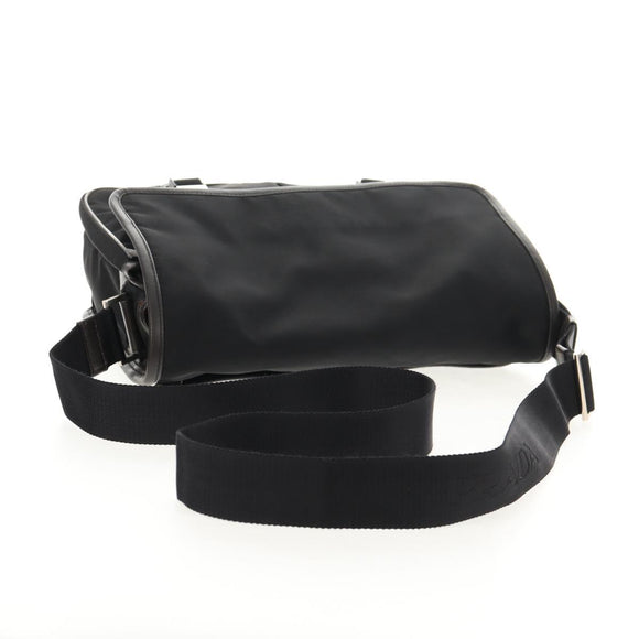 PRADA Shoulder Bag Nylon Black Silver Auth am9263V