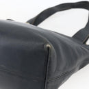 Coach Tote Bag Leather Black Gold Auth am9267-12