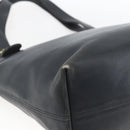 Coach Tote Bag Leather Black Gold Auth am9267-13