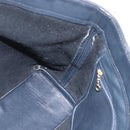 Coach Tote Bag Leather Black Gold Auth am9267-17