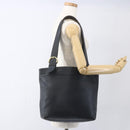 Coach Tote Bag Leather Black Gold Auth am9267-20