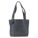 Coach Tote Bag Leather Black Gold Auth am9267-2