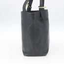 Coach Tote Bag Leather Black Gold Auth am9267-4