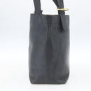 Coach Tote Bag Leather Black Gold Auth am9267-5