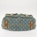 LOUIS VUITTON Monogram Denim Buggy GM Shoulder Bag Blue M95048 LV Auth am9268-5