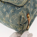 LOUIS VUITTON Monogram Denim Buggy GM Shoulder Bag Blue M95048 LV Auth am9268-15