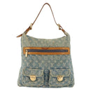 LOUIS VUITTON Monogram Denim Buggy GM Shoulder Bag Blue M95048 LV Auth am9268-13