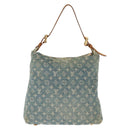 LOUIS VUITTON Monogram Denim Buggy GM Shoulder Bag Blue M95048 LV Auth am9268-2