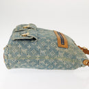 LOUIS VUITTON Monogram Denim Buggy GM Shoulder Bag Blue M95048 LV Auth am9268-3