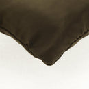 PRADA Pouch Shoulder Bag Nylon Khaki Silver Auth am9274V-11