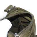 PRADA Pouch Shoulder Bag Nylon Khaki Silver Auth am9274V-21