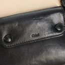 Chloe Little Alice Hand Bag Leather 2way Beige Gold Auth am9275-20