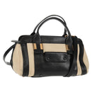 Chloe Little Alice Hand Bag Leather 2way Beige Gold Auth am9275-1