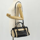 Chloe Little Alice Hand Bag Leather 2way Beige Gold Auth am9275-29