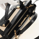 Chloe Little Alice Hand Bag Leather 2way Beige Gold Auth am9275-14